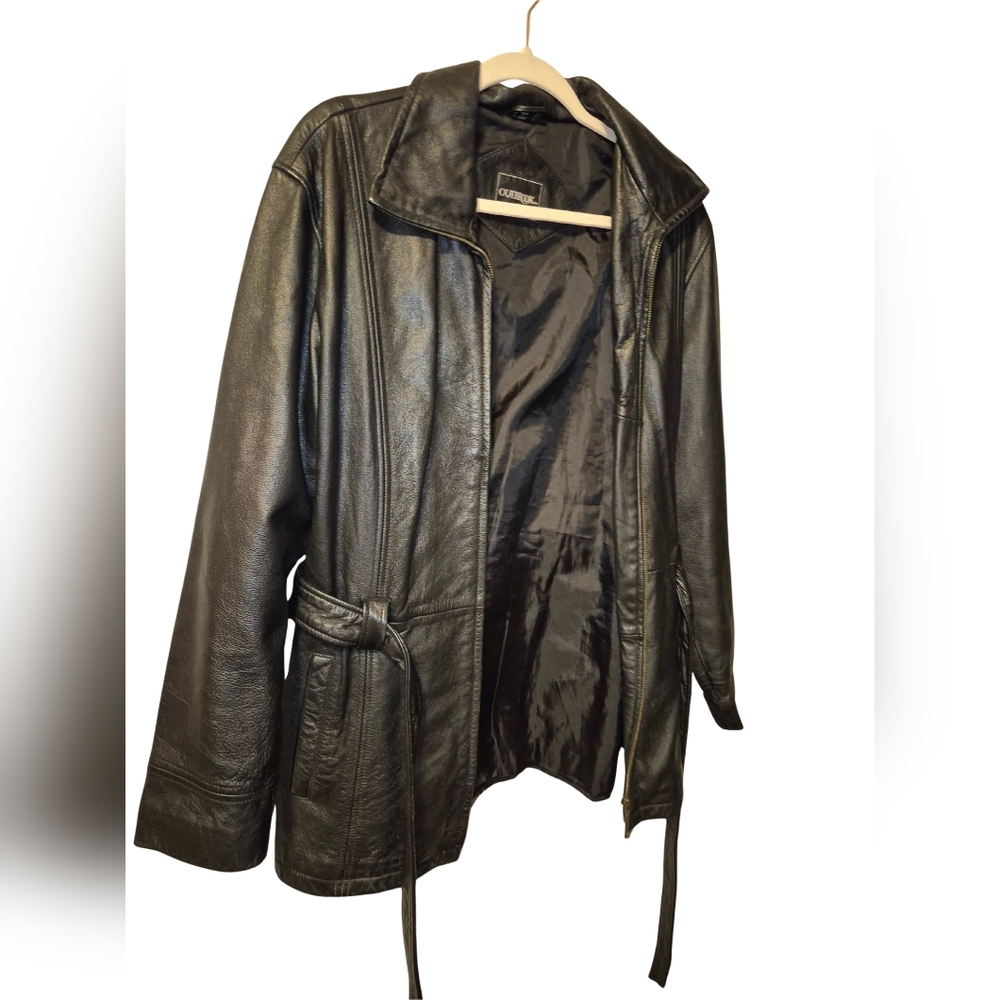 Outbrook Black Leather Jacket for Women